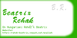 beatrix rehak business card